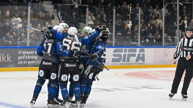 Nīdarosas hokejisti. Foto: Nidaros Hockey