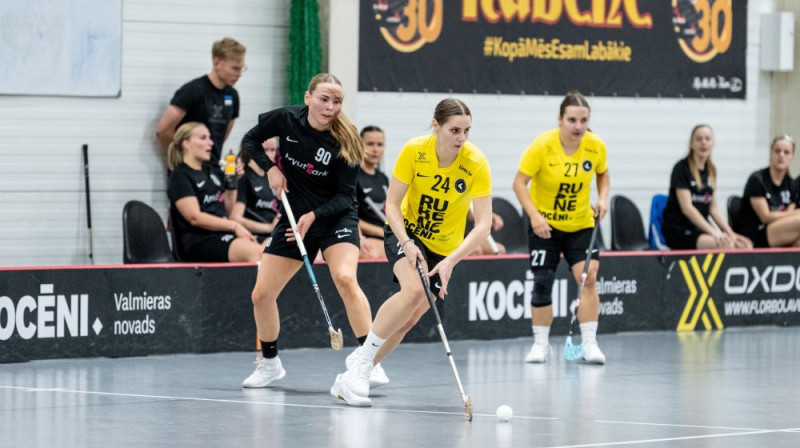 Marta Lība Zameca (#24), foto: Jānis Lārmanis, Floorball.lv