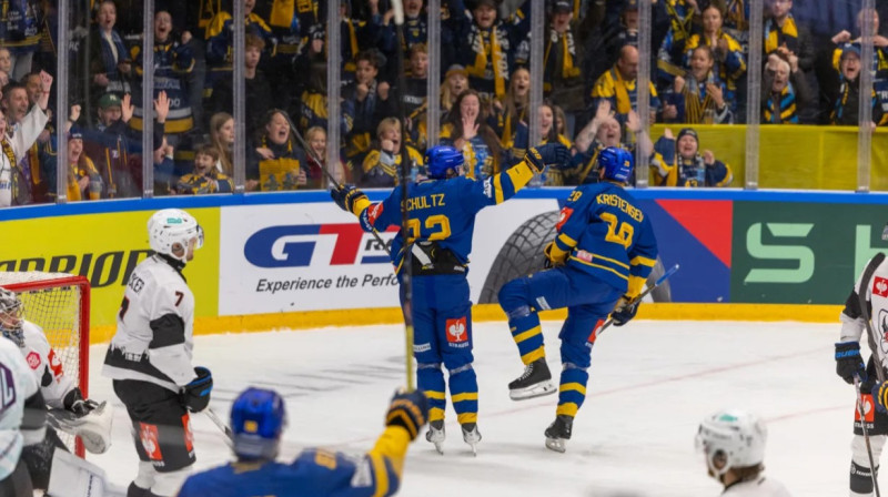 Mirklis pēc Herningas vārtu guvuma cīņā pret šveiciešu Fribūru. Foto: Camilla Lafranz Baden