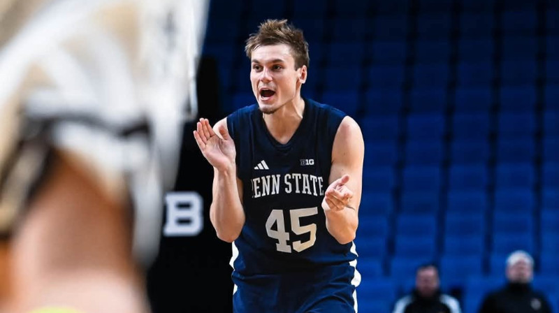Roberts Blūms. Foto: Penn State Basketball