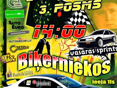 Sestdien vasaras autosprints ''Biķernieku'' trasē