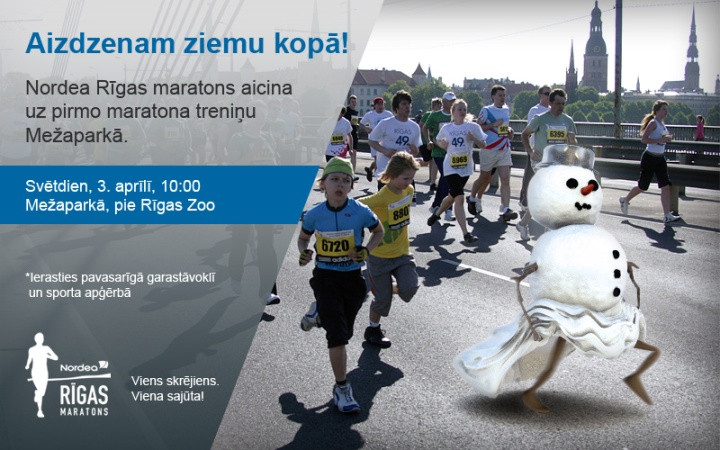 Mežaparkā sāksies gatavošanās Nordea Rīgas maratonam