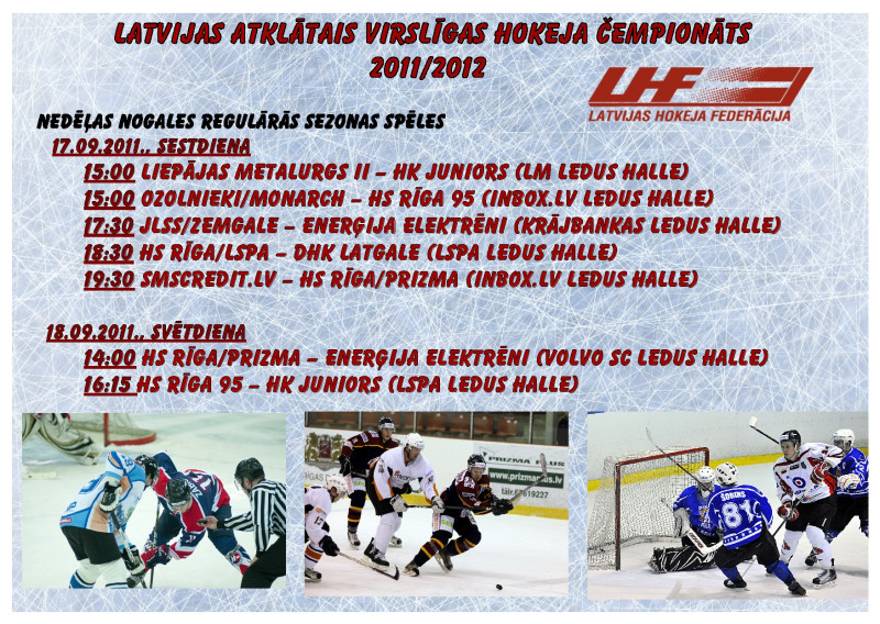 Sestdien startē Latvijas virslīgas hokeja čempionāts