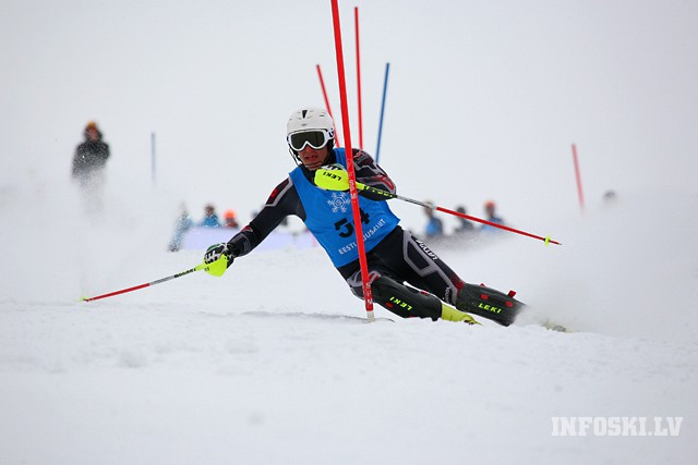K.Zvejnieks iekļūst trijniekā slalomā Norvēģijas čempionātā