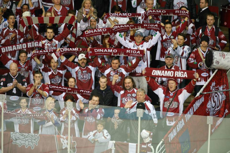 Rīgas "Dinamo" septembrī bija 6. skatītākā komanda KHL