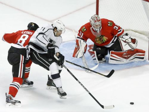 Somu debitants Rānta palīdz "Blackhawks" gūt sauso uzvaru pār "Kings"