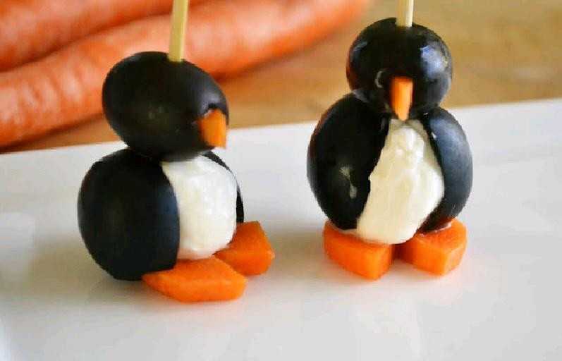 Olīvu un krēmsiera  pingvīni