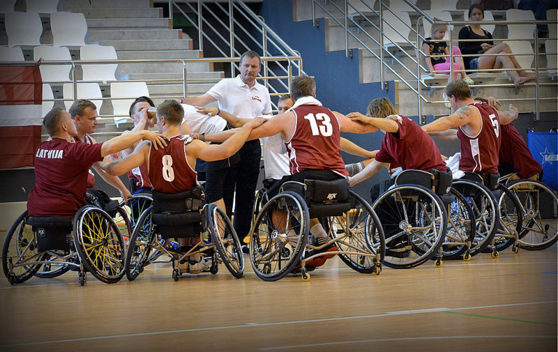 Latvijas ratiņbasketbolisti izcīna sesto vietu Eiropas čempionāta B divīzijā