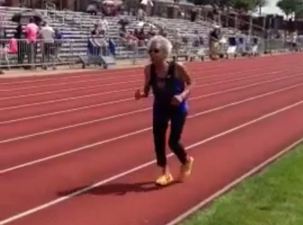 99 gadus veca sieviete sasniedz pasaules rekordu 100 metros