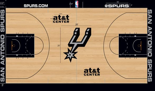"Spurs" arēnas laukuma centrā būs lielākais logo visā NBA