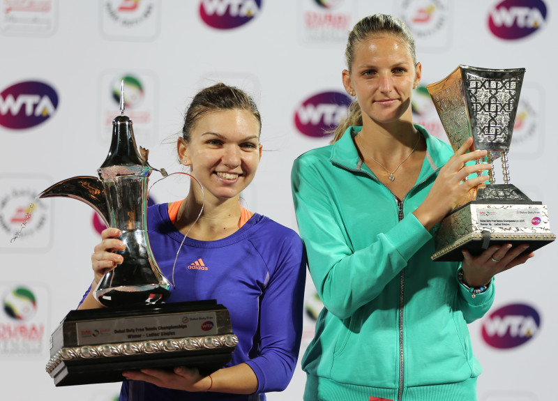 Halepa Dubaijā izcīna desmito WTA titulu