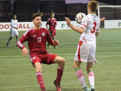Latvijas U18 izlase spēlē neizšķirti ar Azerbaidžānas U17
