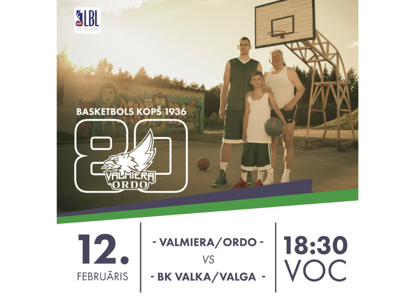 Piektdien "Valmiera/ORDO" basketbola veterānu godināšanas spēlē uzņems BK "Valka/Valga"