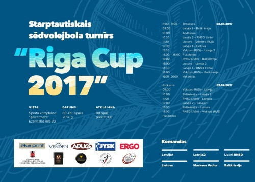 Latvijas sēdvolejbola izlase uzņems "Riga Cup 2017" un gatavosies Eiropas čempionātam