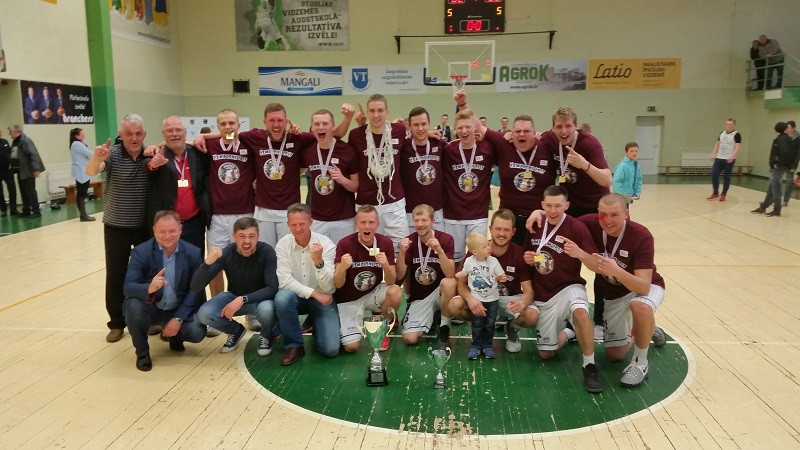 "Jelgavas/BJSS" basketbolisti kļūst par LBL2 čempioniem