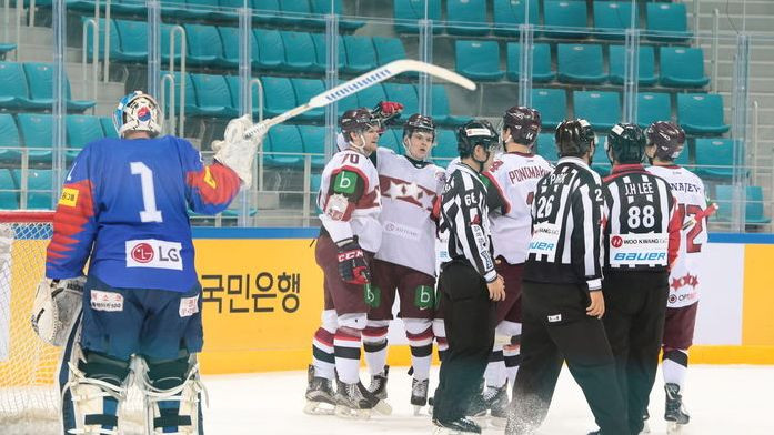 Latvijas hokeja izlase Dienvidkorejā centīsies pieveikt arī Japānu