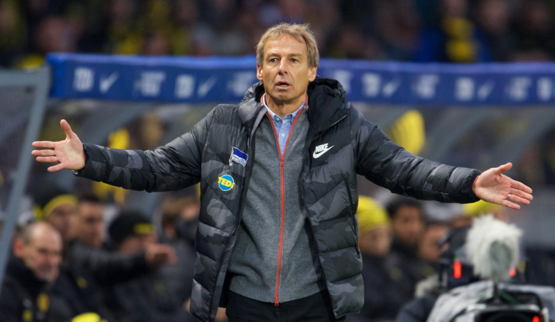 Klinsmans negaidīti pamet Berlīnes "Hertha" galvenā trenera amatu