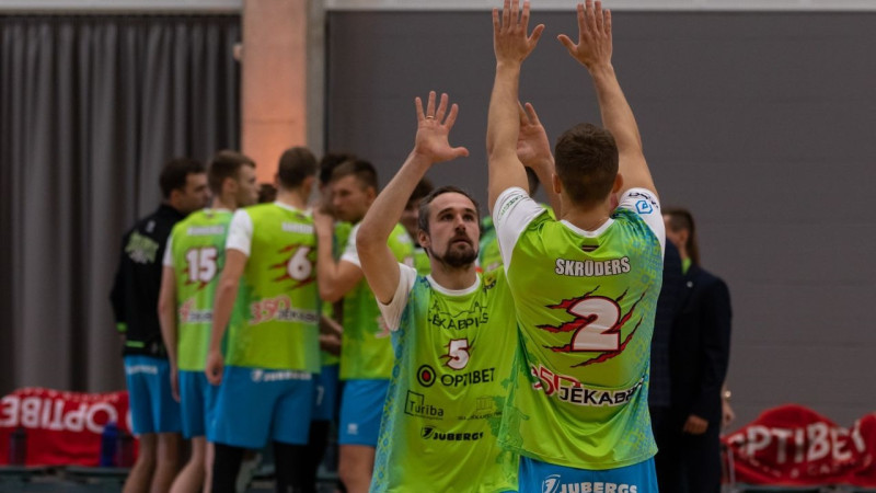 Izcilo nedēļas nogali Jēkabpils volejbolisti noslēdz ar uzvaru pār Tartu ''Bigbank''