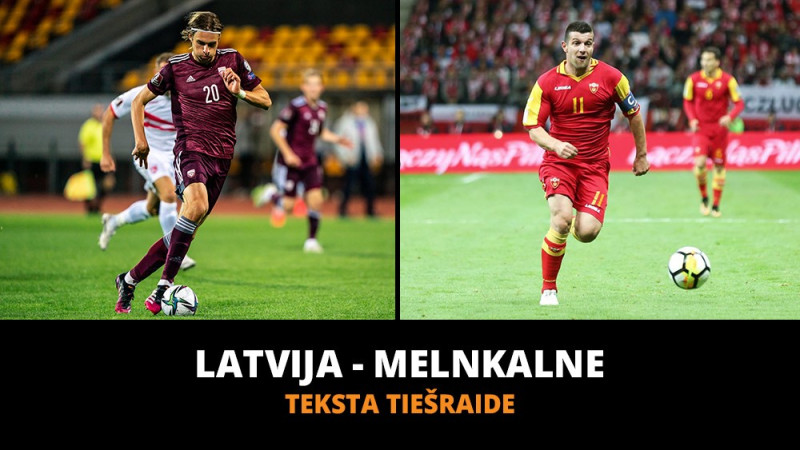 Melnkalne - Latvija: 0:0 (Spēle galā)