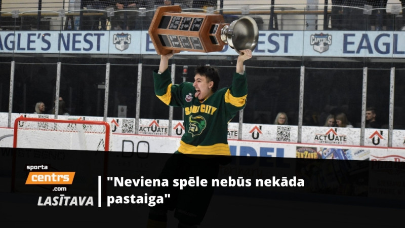 USHL čempions un Latvijas U20 izlases kapteinis - Ralfs Bergmanis