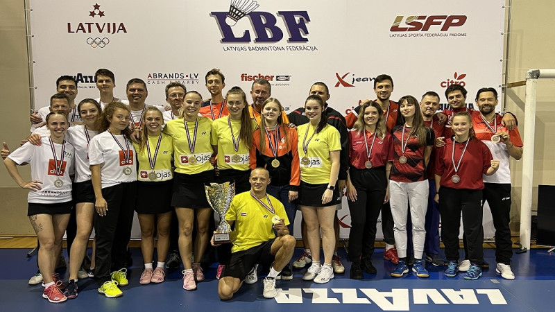 Ar Siguldas triumfu noslēdzies Latvijas klubu komandu čempionāts badmintonā