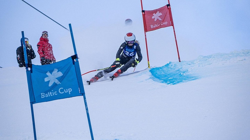 BK 6. posmā Somijā jauniešiem milzu slalomā 4 uzvaras igauņiem, no Latvijas pirmā Ciagune