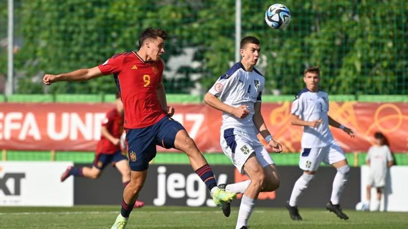 Serbi atņem punktus arī Spānijai, sasniedzot "Euro U17" ceturtdaļfinālu