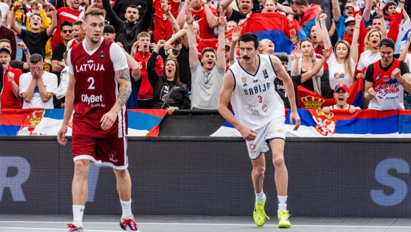 Serbija atspēlējas un turpina dominanci 3x3 ar sesto PK triumfu