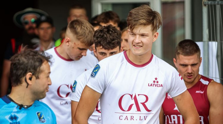 Latvijas U18 regbija-7 izlasei sudrabs Sudraba līgā un vēsturiska ceļazīme uz augstāko divīziju