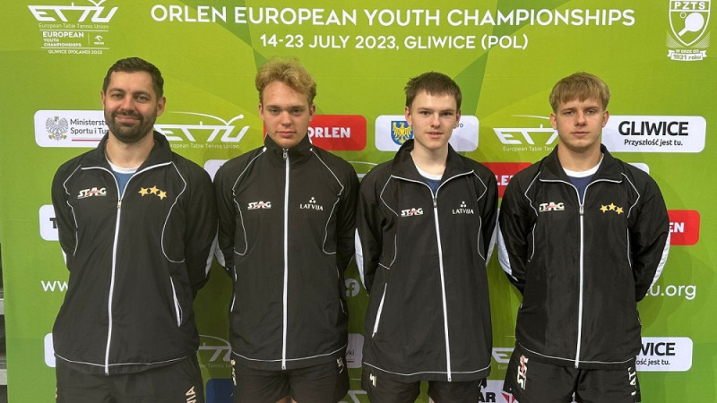 Eiropas jaunatnes čempionātā dažiem Latvijas galda tenisistiem izdodas pārvarēt 1. kārtu