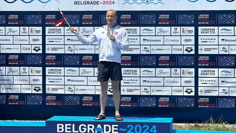Pundors uzvar Eiropas Master čempionātā 100m brasā ar Latvijas rekordu vecuma grupā