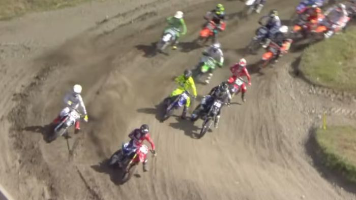 Video: Pumpurs EMX250 sacensību startā Zviedrijā cīnās par līderpozīciju