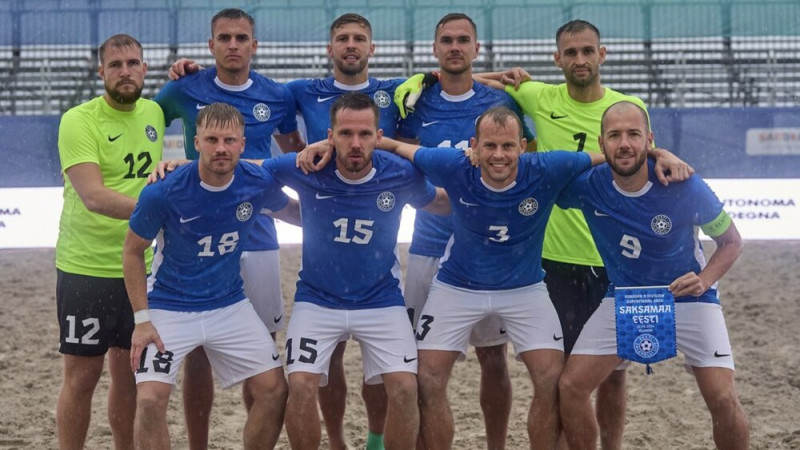 Igaunijas pludmales futbolisti Eiropas līgas superfinālā atsakās spēlēt ar Baltkrieviju