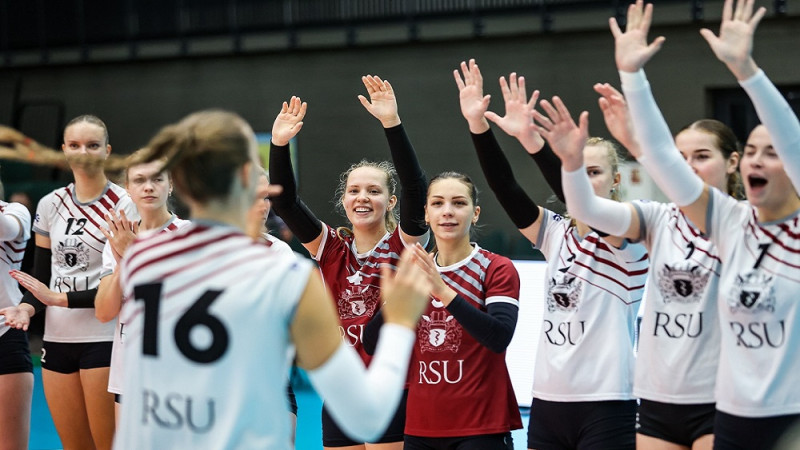 Latvijas čempionātā volejbolā uzvaras RSU/MSĢ un ventspilniekiem