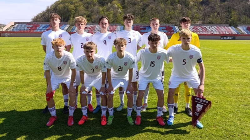 Latvijas pusaudži piekāpjas Luksemburgas futbolistiem