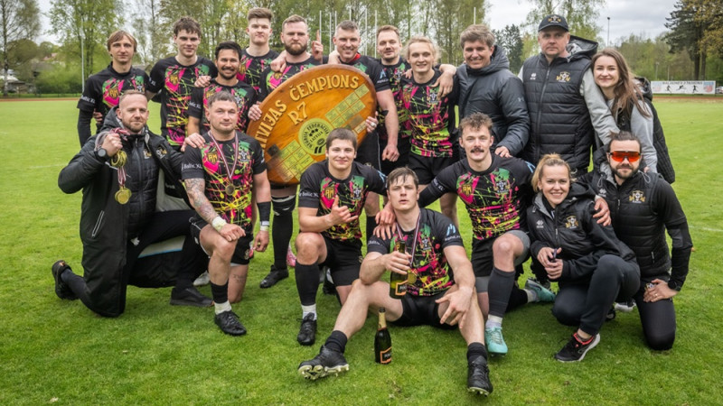 "Baltic XL/Livonia" otro gadu pēc kārtas triumfē Latvijas čempionātā regbijā-7