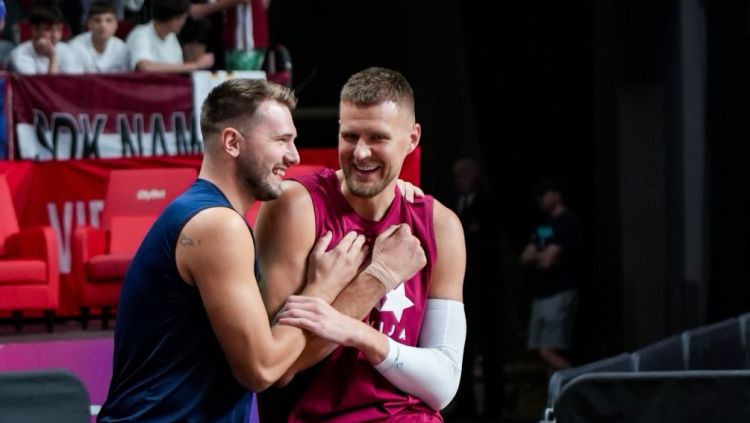 Tikai sasitums: Rīgas spēli nepabeigušais Dončičs turpinās gatavoties EČ