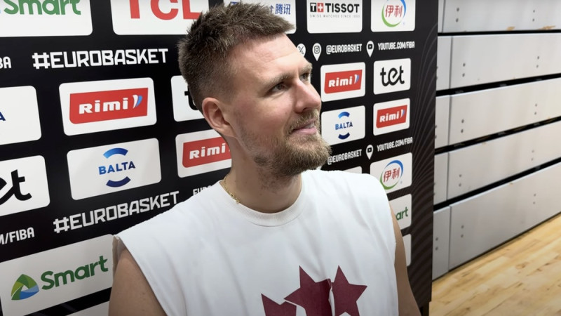 Porziņģis par Lietuvas līdera izkrišanu: ''Tas var būt bīstami mums – jābūt ļoti uzmanīgiem''