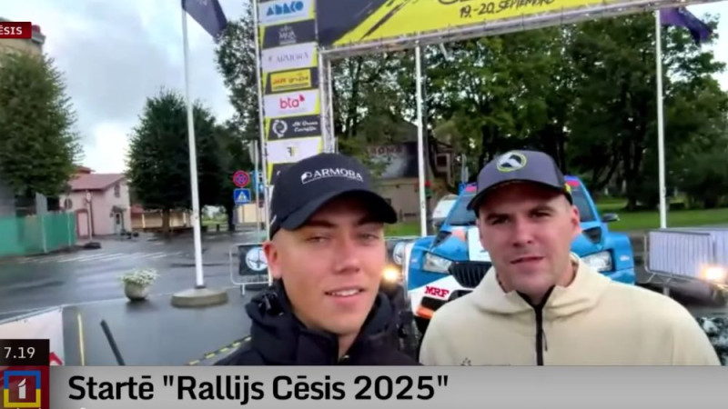Video: Sesks un Blūms gatavojas Cēsu rallija ātrumposmiem