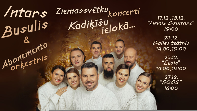 Intars Busulis un Abonementa orķestris aicina uz Ziemassvētku koncertiem