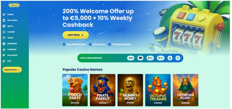 Atklāj Samba Slots kazino un sporta totalizatorus - bonusi un spēles 2025. gadā