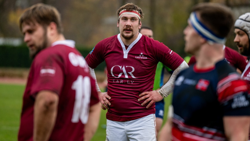 Valmierā Latvijas regbija izlase dosies kaujā pret norvēģiem