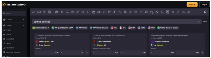 Instant Casino sporta totalizatora apskats 2025 - saņem savu bonusu jau šodien