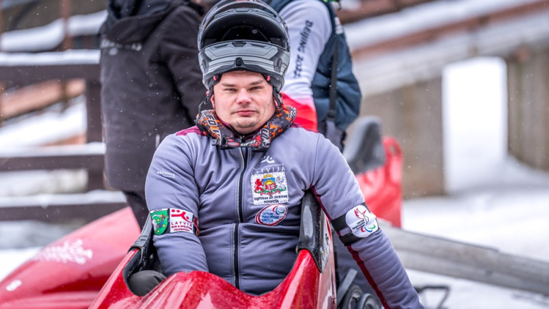 Parabobslejists Klots izcīna 6. vietu PK posmā Siguldā