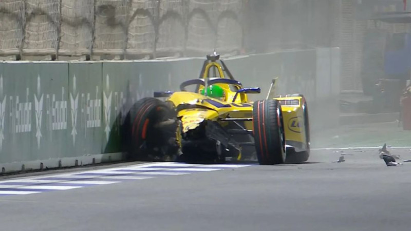 Ričarda Hemonda meita avarē "Formula E" influenceru sacīkstēs