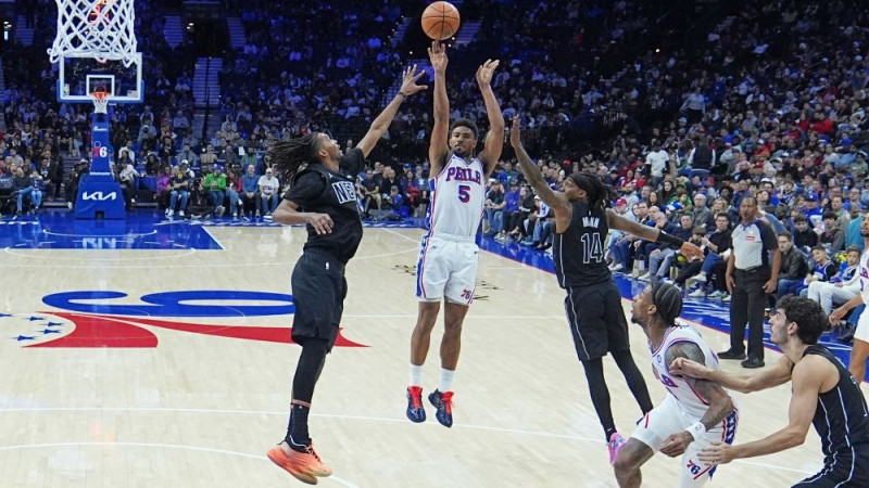 ″76ers″ lazaretes mačā tiek galā ar ″Nets″ atspēlēšanos