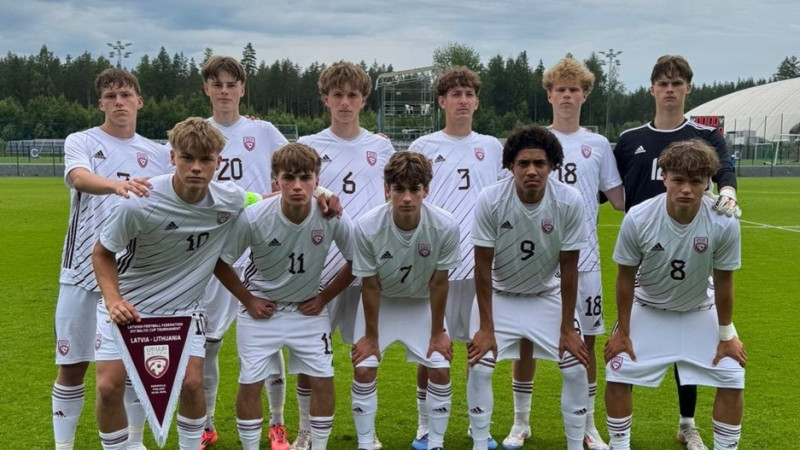 Gaidāmā finālturnīra saimnieki Baltijas kausā satriec Lietuvas U17 futbolistus