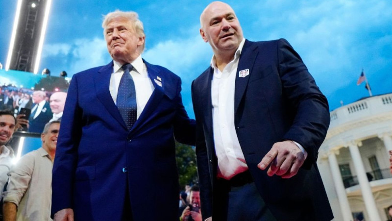Zīmēšanās Trampa priekšā UFC pamatīgi "iesit pa kabatu"
